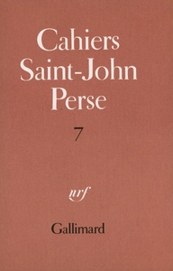 CAHIERS SAINT-JOHN PERSE