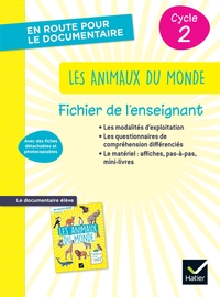 En route pour le documentaire CE, Les animaux du monde, Fichier de l'enseignant