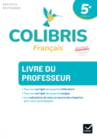Colibris 5e - Français - Ed. 2026 - Livre du professeur