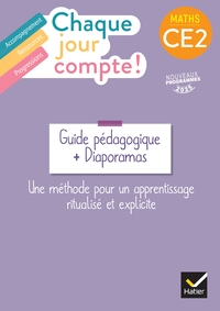 Chaque jour compte CE2, Guide pédagogique bi-média + Diaporamas