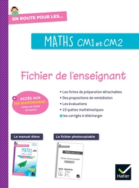 En route pour les maths CM1-CM2, Fichier de l'enseignant + Ressources à télécharger