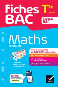 Fiches bac Maths Tle (spécialité) - Bac 2025