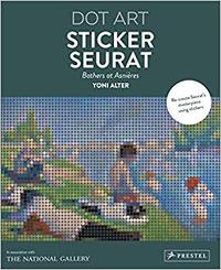 Dot Art Sticker Seurat Bathers at Asnieres /anglais
