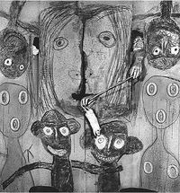 Lines Marks and Drawings Through the Lens of Roger Ballen /anglais