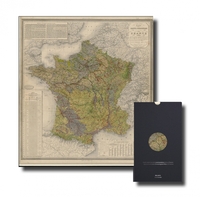 CARTE - CARTE AGRICOLE ET CLIMATOLOGIQUE DE LA FRANCE