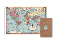 CARTE  MERCATOR DU MONDE - GEOGRAPHIE NOSTALGIQUE