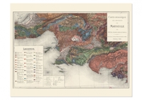 Carte - Carte géologique des environs de Marseille