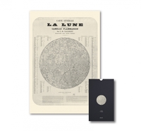 CARTE  CARTE DE LA LUNE - GEOGRAPHIE NOSTALGIQUE