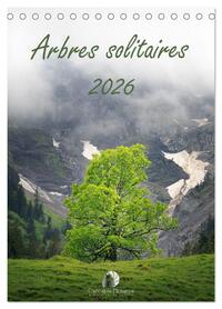 Arbres solitaires (Calendrier de bureau 2026 DIN A5 horizontal), CALVENDO calendrier mensuel