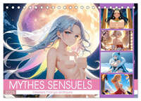 Mythes Sensuels - Déesses manga érotiques (Calendrier de bureau 2026 DIN A5 vertical), CALVENDO calendrier mensuel