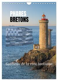 Phares Bretons Gardiens de la côte bretonne (Calendrier mural 2026 DIN A4 horizontal), CALVENDO calendrier mensuel