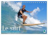 Le surf ou la quête de la vague parfaite (Calendrier de bureau 2027 DIN A5 vertical), CALVENDO calendrier mensuel