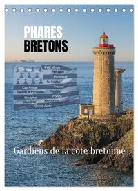 Phares Bretons Gardiens de la côte bretonne (Calendrier de bureau 2026 DIN A5 horizontal), CALVENDO calendrier mensuel