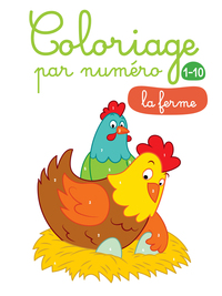 La ferme coloriage par numéro 1-10