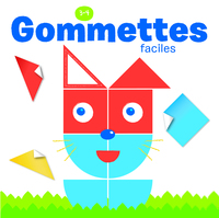 3-4 ans gommettes faciles chat