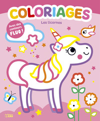 COLORIAGE BORD FLUO LICORNES