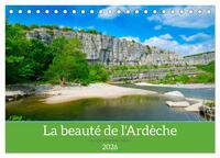 La beauté de l'Ardèche (Calendrier de bureau 2026 DIN A5 vertical), CALVENDO calendrier mensuel