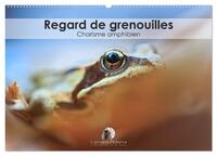 Regard de Grenouilles - Charisme amphibien (Calendrier mural 2025 DIN A2 vertical), CALVENDO calendrier mensuel