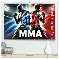 MMA - Mixed Martial Arts France  (Calendrier mural 2025 DIN A2 vertical) calendrier de bureau