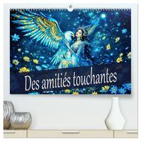 Des amitiés touchantes  (Calendrier mural 2025 DIN A2 vertical) calendrier de bureau