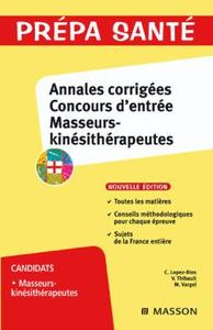 Annales corrigées concours d'entrée masseurs-kinésithérapeutes