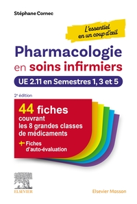 PHARMACOLOGIE EN SOINS INFIRMIERS EN UN COUP D'OEIL - UE 2.11 EN SEMESTRES 1, 3 ET 5