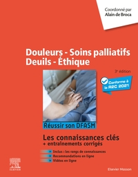 DOULEURS - SOINS PALLIATIFS - DEUILS - ETHIQUE - REUSSIR SON DFASM - CONNAISSANCES CLES
