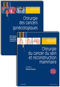 Chirurgie des cancers gynécologiques/Chirurgie du cancer du sein  - Pack 2 tomes