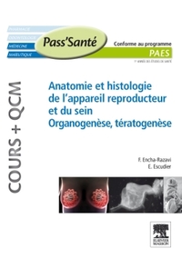 ANATOMIE ET HISTOLOGIE DE L APPAREIL REPRODUCTEUR ET DU SEIN  ORGANOGENESE, TERATOGENESE (COURS + Q