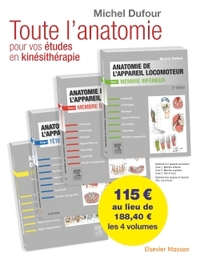 Anatomie de l'appareil locomoteur. Anatomie des organes et des viscères. Pack des 4 tomes