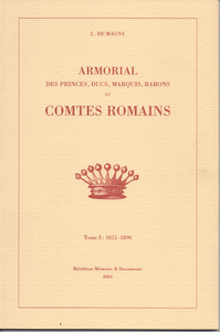 Armorial princes ducs marqui barons et Comtes Romains