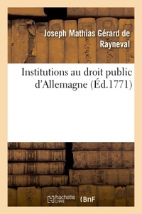 INSTITUTIONS AU DROIT PUBLIC D'ALLEMAGNE