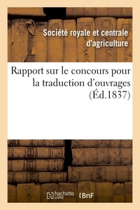 RAPPORT SUR LE CONCOURS POUR LA TRADUCTION D'OUVRAGES O