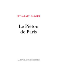 Le Piéton de Paris