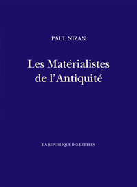 Les Matérialistes de l'Antiquité