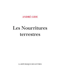 LES NOURRITURES TERRESTRES