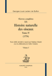 Histoire naturelle des oiseaux. Tome 4 (1778) en 2 volumes