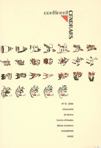 Continent Cendrars, n° 12 - 2006