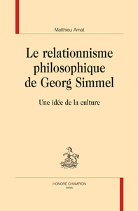 LE RELATIONNISME PHILOSOPHIQUE DE GEORG SIMMEL
