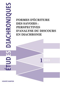 Revue Études Diachroniques numéro 1 / 2023