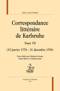 Correspondance littéraire de Karlsruhe T7 :