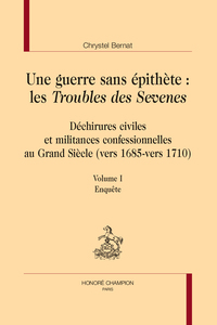 Une guerre sans épithète : les Troubles des Sevenes. 3 vol.