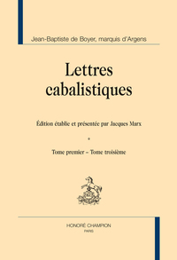 Lettres cabalistiques. 2 volumes