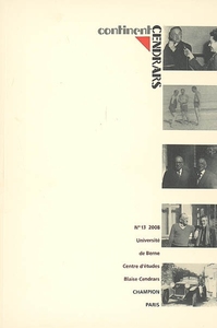 Continent Cendrars, n° 13 - 2008