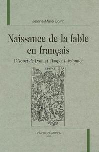Naissance de la fable en français
