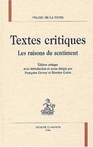 Textes critiques - les raisons du sentiment