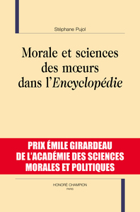 Morale et sciences des mœurs dans l’Encyclopédie