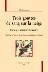 trois gouttes de sang sur la neige