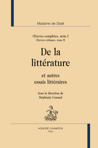 De la littérature - et autres essais littéraires