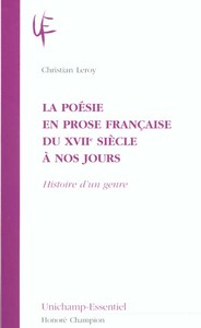 La poésie en prose du XVIIe siècle à nos jours